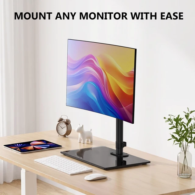 Alt view image 4 of 5 - WALI Free Standing Vesa Monitor Stand for 13-32 inch Screens, up to 22 lbs