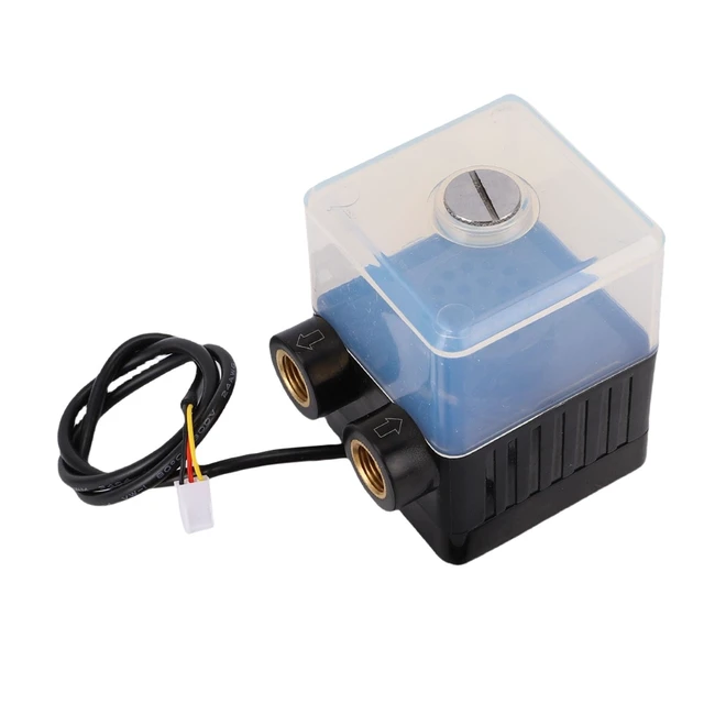 Alt view image 3 of 5 - Water Cooling Pump&,SC-400T DC 12V Ultra-Quiet Water Cooling Pump 4W Reservoir .300L/h for PC CPU Liquid Cooling System