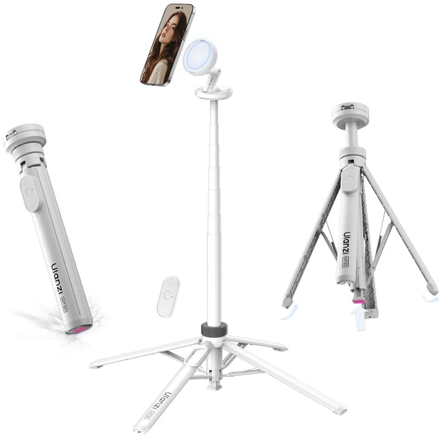 Main image of ULANZI Magnetic Phone Tripod 60'' Selfie Stick Auto Open Extendable Stand