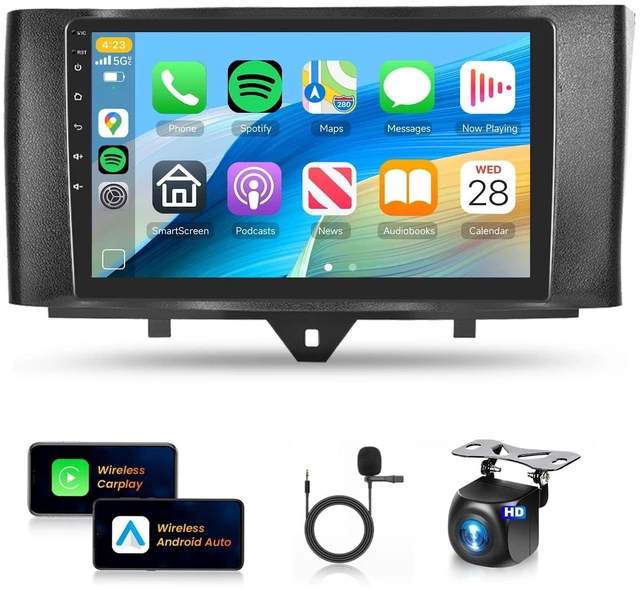 Main image of Qualcomm 8Core 4+64G Car Stereo for Mercedes Benz Smart Fortwo 2011-2015
