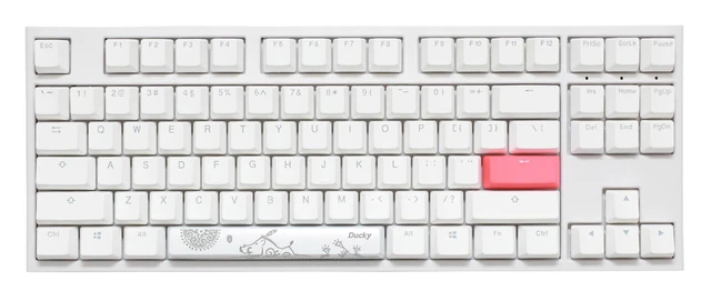 Alt view image 2 of 2 - Ducky One 2 RGB 80% Mechanical Gaming Keyboard, Cherry MX Red, White