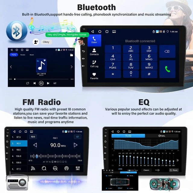 Alt view image 4 of 5 - Car Radio Stereo for Nissan Juke 2011-2016