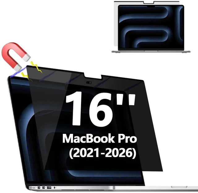 Main image of Magnetic Privacy Screen Protector for MacBook Pro 16'' (2021-2026,M1-M5)