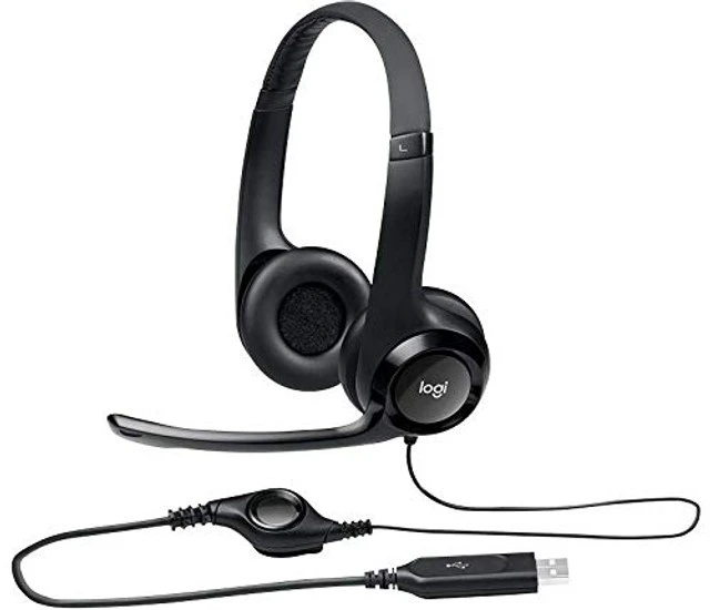 Alt view image 3 of 5 - Logitech H390 Wired Headband, Stereo Sound and USB Microphone with Noise Suppression, In-Cable Controls, PC/Mac/Laptop/Chromebook - Black