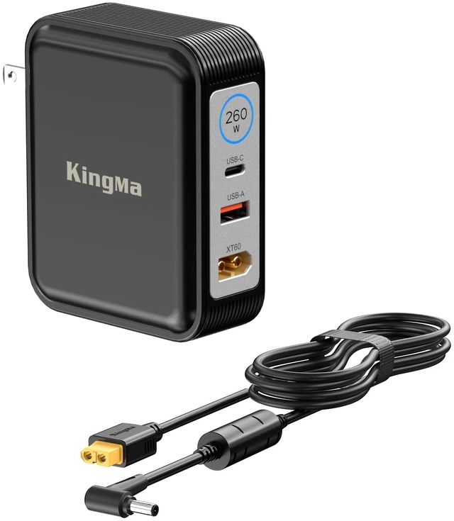 Main image of KingMa 240W GaN Laptop Charger for ASUS ROG Strix G15 G17, Zephyrus S17 TUF