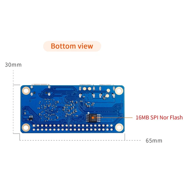Alt view image 3 of 5 - Orange Pi Zero 2W 4G Allwinner H618 LPDDR4 Quad Core CPU 64 Bit Single Board Computer, 1.5GHz Frequency WiFi 5.0 Bluetooth 5.0 onboard Antenna Support 4K Display Run Android Ubuntu