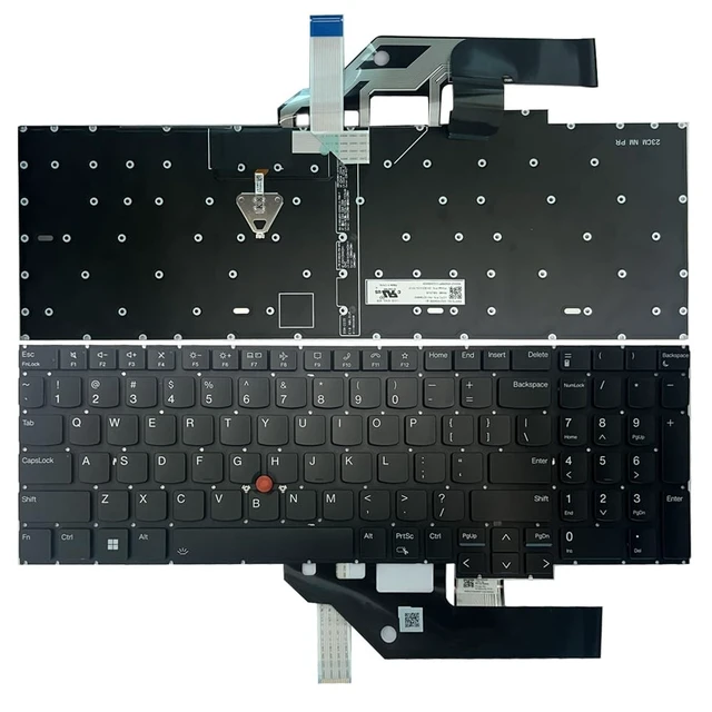 Alt view image 2 of 5 - JINTAI US Backlight Backlit Keyboard for Lenovo ThinkPad E16 Gen 1 21JN
