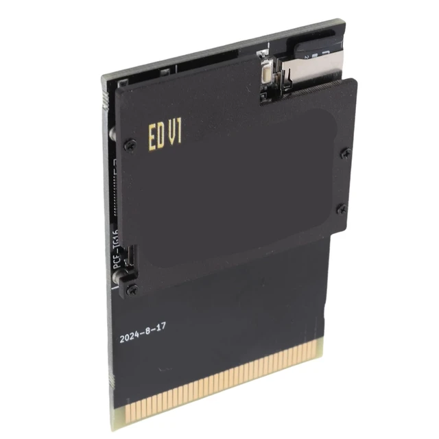 Alt view image 2 of 5 - Dioche PC Engine Game 1000 in 1 Black Gold Board Flash Card for PC Engine & TurboGrafx 16 - Supports NTSC & PAL - 8GB BuiltIn Memory - No Region Limitation