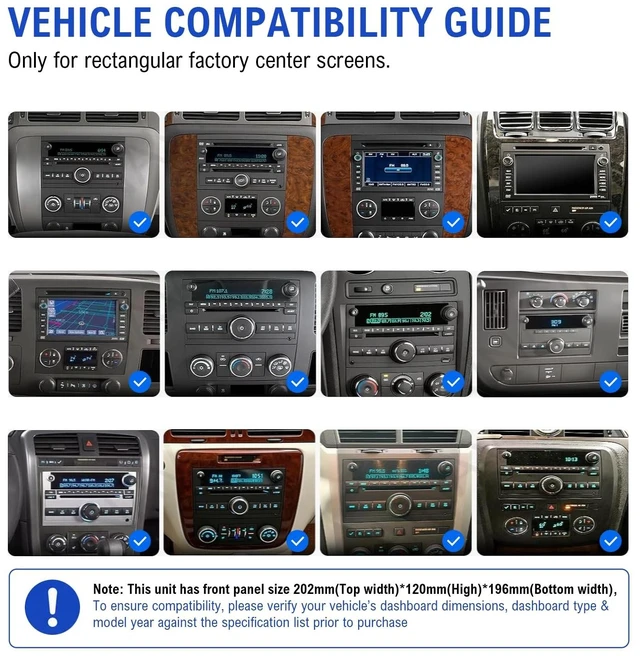 Alt view image 4 of 5 - Replacement 7''CarPlay Radio for Chevy GMC (2007-2013) Linux Stereo Upgrade
