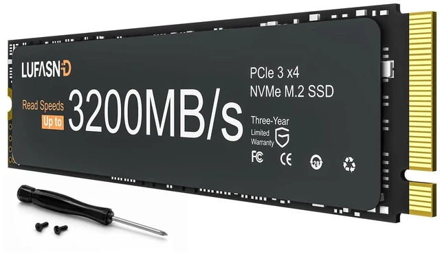 Main image of Lufasnd 512GB M.2 NVMe SSD 2280, PCIe Gen3 x4 Internal Solid State Drive, Up to 3200MB/s, 3D NAND TLC with SLC Cache, High-Speed Storage Upgrade for Laptop & Desktop PC