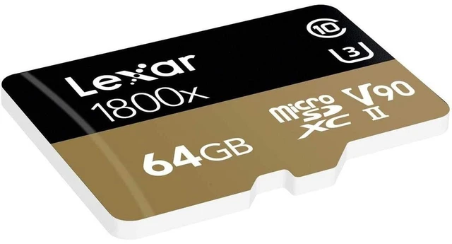 Alt view image 3 of 4 - Lexar Professional 1800x 64GB microSDXC UHS-II Card (LSDMI64GCBNA1800A)