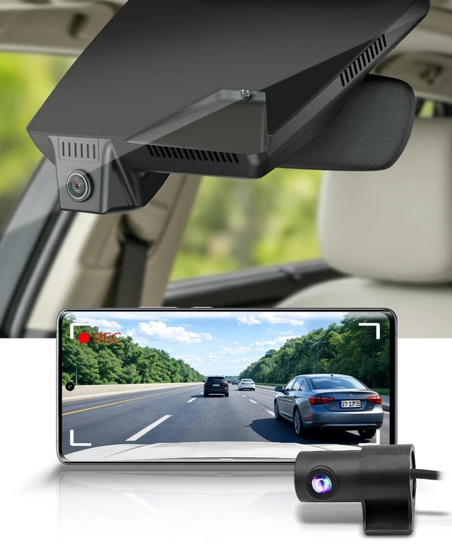 Main image of Fitcamx Front 4K+Rear 1080P Dash Cam for 2025-2026 Hyundai IONIQ 5 & IONIQ5 N (Has 7 Vents/HD2-Ni000), OEM Look, 2 Way HD Video, WiFi & APP, Loop Recording, Gravity Sensor, Easy to Use, 128GB Card