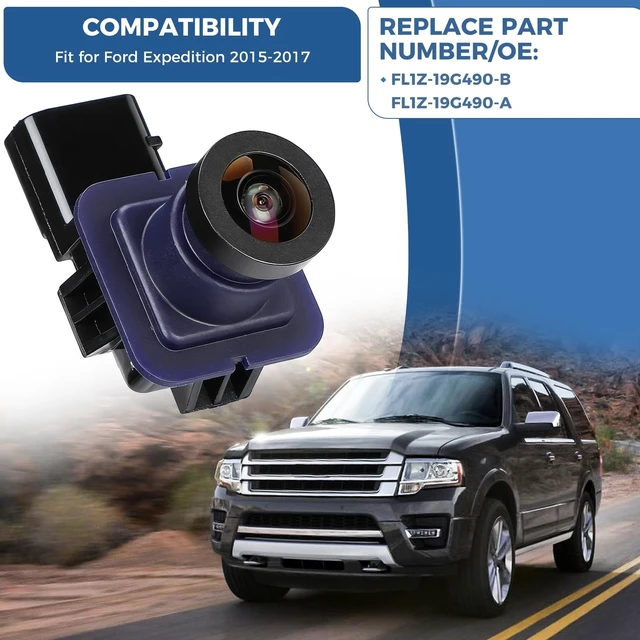 Alt view image 2 of 5 - Rear View Backup Camera OE: FL1Z-19G490-B Fit for 2015-2017 Expedition