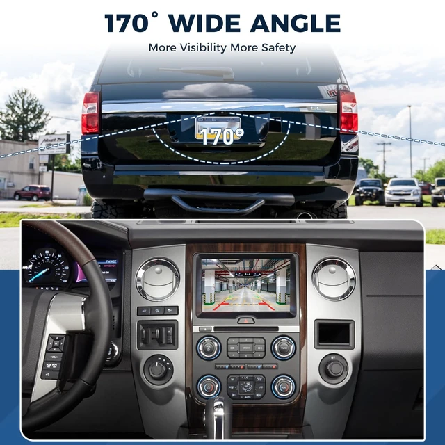 Alt view image 4 of 5 - Rear View Backup Camera OE: FL1Z-19G490-B Fit for 2015-2017 Expedition