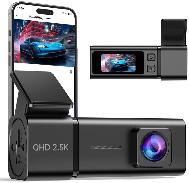 Main image of Dash Cam Front Camera for Cars, 2.5K WiFi Dash Cam, 1.47" Screen, 256GB Max