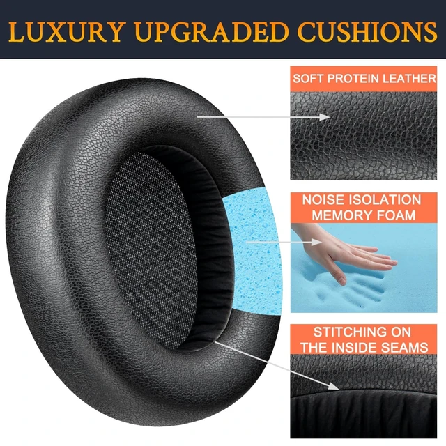 Alt view image 3 of 4 - SOULWIT Earpads for Arctis Nova Elite - Black