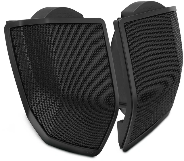 Main image of DS18 RY-HD69SBU.24 Saddlebag Speaker Lid Conversion Kit 2024+ Touring Models Fits 6x9 Speakers OEM Cut-in Style Includes Templates, Wiring & Matte Black Steel Grilles