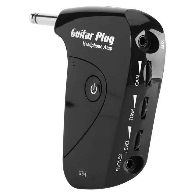 Alt view image 3 of 5 - Guitar Amp Portable Plug Headphone Amplifier with British Distortion in for Silent Practice Compact and Lightweight Design Battery Life