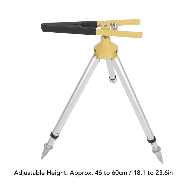 Alt view image 2 of 5 - Aluminum Alloy Total Station Tripod Stand, Adjustable Mini Prism Pole Support System 46-60cm, Lightweight Portable Survey Tripod for Difficult Access Locations