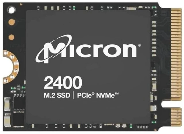 Main image of Micron 2400 512GB NVMe SSD, M.2 2230 PCIe Gen4 x4, M-Key (OEM New)