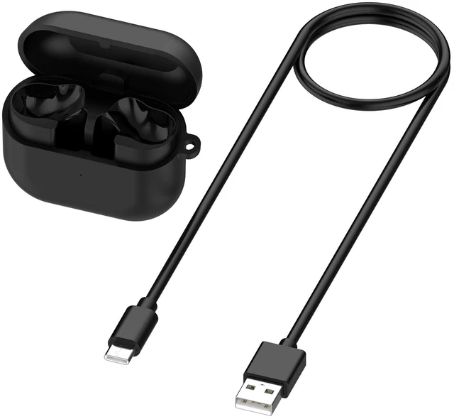 Main image of Charging Case Compatible for Samsung Galaxy Buds 3 FE Earbuds, Replacement Charger Case Cradle Dock Station (Black)