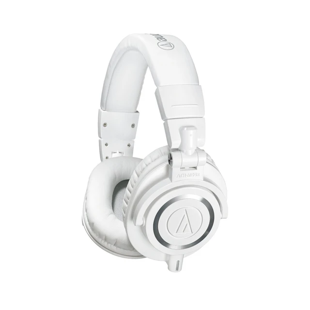 Alt view image 5 of 5 - Audio Technica ATH-M50X White Professional Studio Monitor Headphones