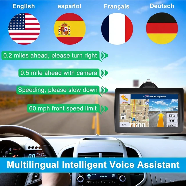 Alt view image 4 of 5 - 7 Inch Car Truck GPS Navigator, 2026 Latest Maps, Voice Speeding Warning
