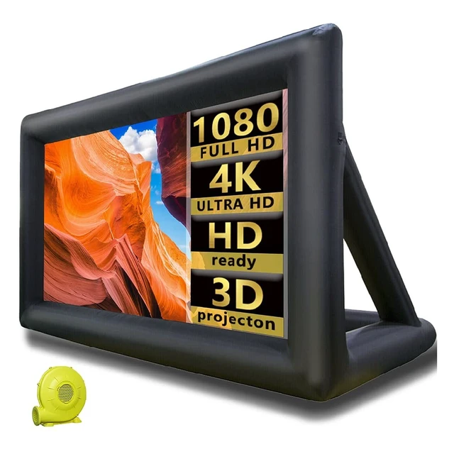 Main image of WGIA 26ft Outdoor Inflatable Movie Screen, Blow Up Projector Screen with Air Blower, Tie-Downs, Repair Kit & Storage Bags, Support Front & Rear Projection Best for Movie Nights Backyards Pool Party