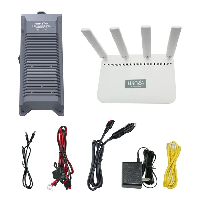 Alt view image 3 of 5 - XTAR EL6 V3 Starlink DC Conversion Kit for starlink gen 3, 12V to 57V, 4 in 1 Outdoor Fast InternetAnderson/POE/LAN/12V Router Interface, Maximize Power Conversion Efficiency, reducing Energy Loss