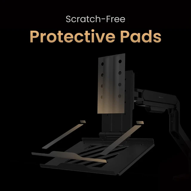 Alt view image 4 of 5 - BenQ Laptop Tray for Monitor Arm. Up to 17" 11lbs Notebook. Protective Pads