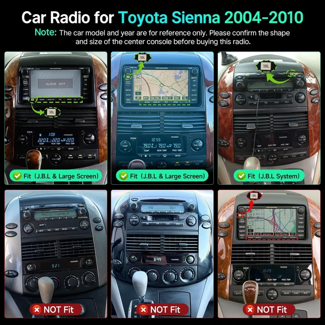 Alt view image 2 of 5 - Linux Car Radio for Toyota Sienna 2004-2010 Fast Boot Stereo (J.B.L Ver.)