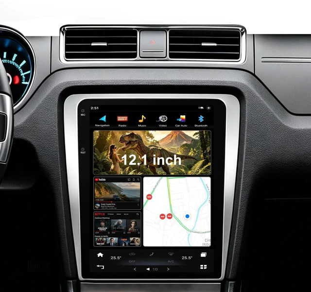 Main image of 12.1 Inch Touchscreen Car Stereo Radio Head Unit for Ford Mustang 2010-2014