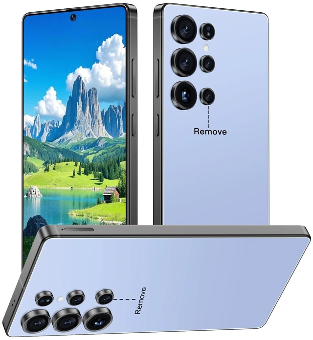 Main image of zrchjm I25 Ultra 5G Unlocked Smartphone,16GB+512GB 7000mAh Fully Cell Phone for Android 14, 6.99" HD Screen Unlocked Cell Phone, 68MP+108MP Dual Camera/Dual SIM/Fingerprint (Titanium Blue)