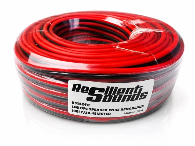 Alt view image 4 of 5 - Resilient Sounds 14G OFC Competition Grade Speaker Wire Red/Black 100FT