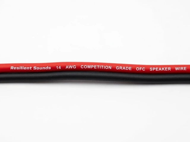 Alt view image 5 of 5 - Resilient Sounds 14G OFC Competition Grade Speaker Wire Red/Black 100FT