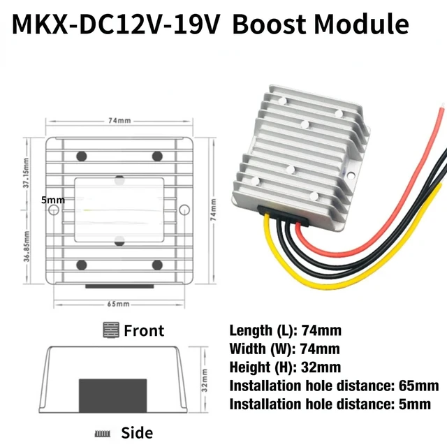 Alt view image 2 of 5 - MKX-DC 12V-16V 8A 152W Step Up Non-Isolated Voltage Converter Boost Power Module