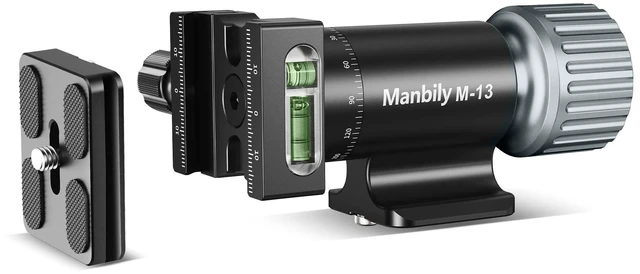 Main image of Manbily M-13 Monopod Heads Gimbal for Camera Monopod Tripod, Arca Swiss Adapter & Quick Relate Plate, Compatible with Telephone Lens for Bird Watching Panoramic, CNC Aluminum 1/4 3/8 Max Load 22 lbs