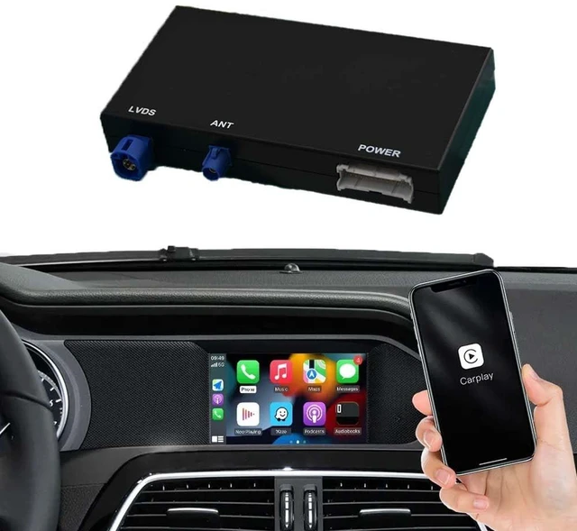 Main image of NAVIVOX Wireless Carplay Adapter for Mercedes Benz A B CLA GLA C E ML GL GLK SLK (2011-2015) with NTG 4.5/4.7 System Support Android Auto Bluetooth, USB, Mirroring, Camera, Voice Control