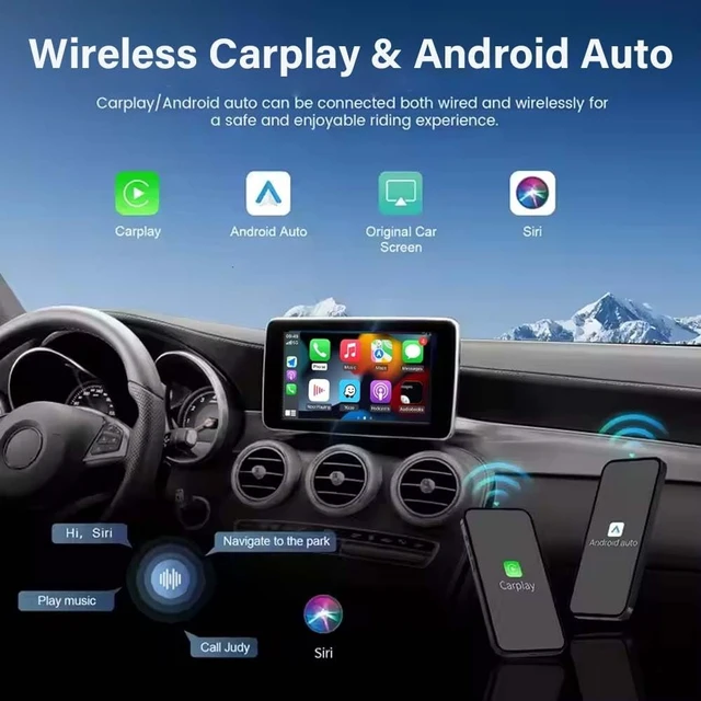 Alt view image 2 of 5 - NAVIVOX Wireless Carplay Adapter for Mercedes Benz A B CLA GLA C E ML GL GLK SLK (2011-2015) with NTG 4.5/4.7 System Support Android Auto Bluetooth, USB, Mirroring, Camera, Voice Control