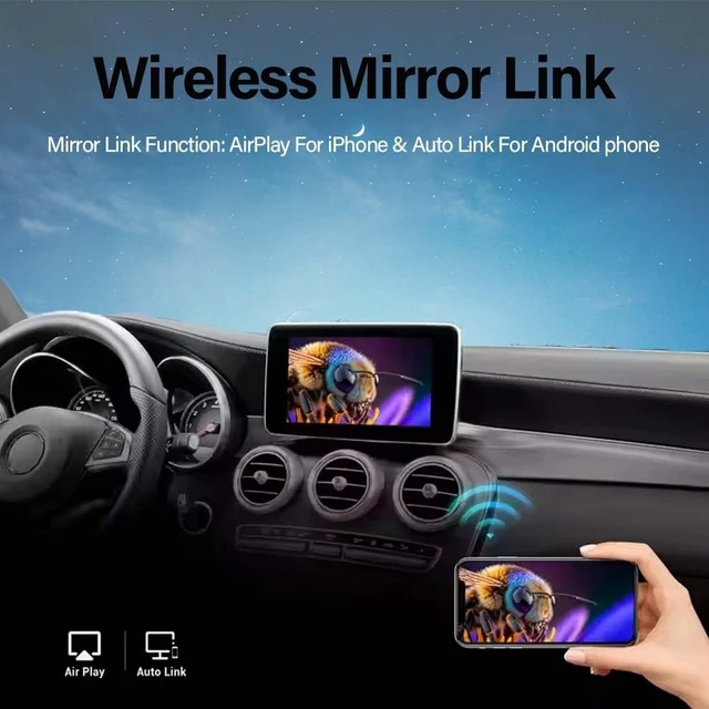 Alt view image 4 of 5 - NAVIVOX Wireless Carplay Adapter for Mercedes Benz A B CLA GLA C E ML GL GLK SLK (2011-2015) with NTG 4.5/4.7 System Support Android Auto Bluetooth, USB, Mirroring, Camera, Voice Control