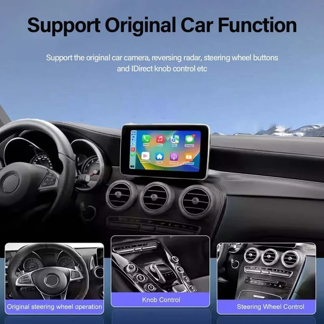 Alt view image 3 of 5 - NAVIVOX Wireless Carplay Adapter for Mercedes Benz A B CLA GLA C E ML GL GLK SLK (2011-2015) with NTG 4.5/4.7 System Support Android Auto Bluetooth, USB, Mirroring, Camera, Voice Control