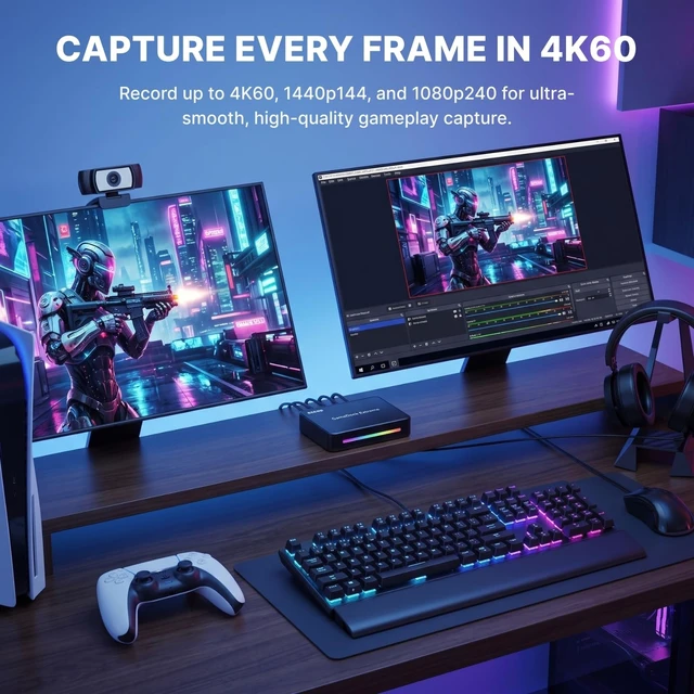 Alt view image 3 of 5 - ezcap386 4K HDMI Video Capture Card, 4K60 Ultra-Low Latency