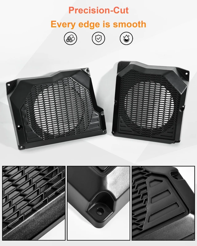 Alt view image 3 of 5 - SAUTVS 6.5" Under Dash Speaker Pods for Polaris Ranger 500 2015-2025 2026