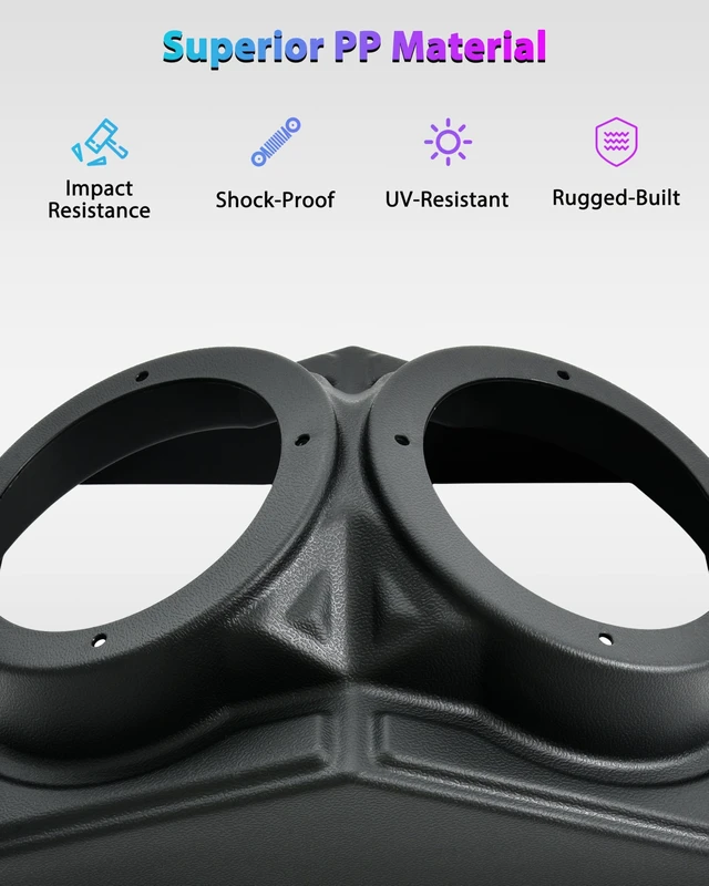 Alt view image 3 of 5 - POKIAUTO Overhead Roof 6.5'' Speaker Pod for Can Am Maverick X3 MAX 2017+