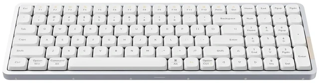 Main image of Flow 100 Keys Low-Profile Mechanical Keyboard, All-Aluminum Body (White)