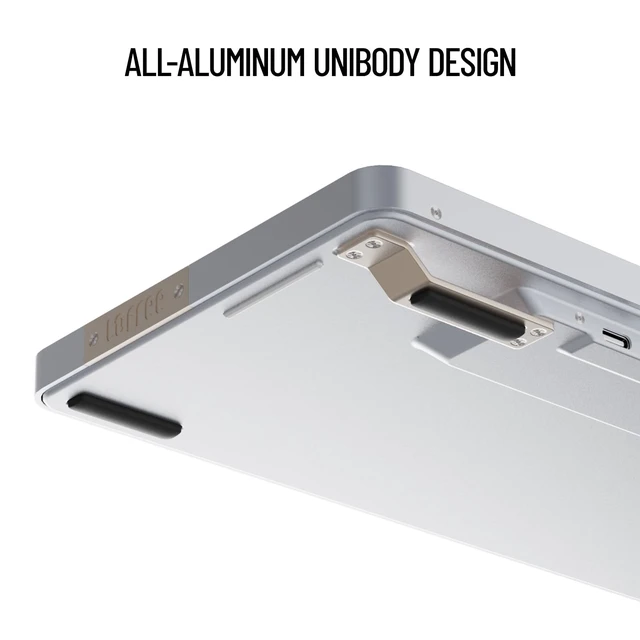 Alt view image 2 of 5 - Flow 100 Keys Low-Profile Mechanical Keyboard, All-Aluminum Body (White)