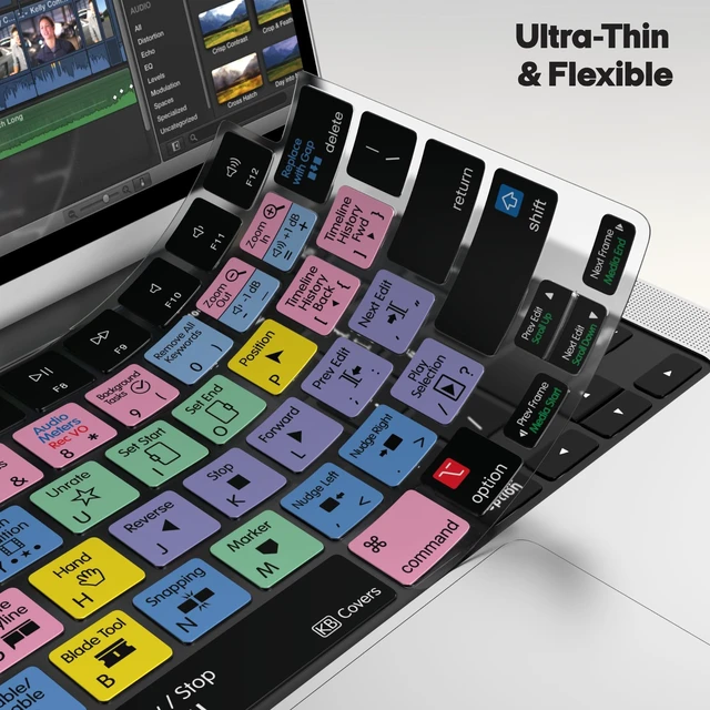 Alt view image 3 of 5 - KB Covers Premium Final Cut Pro Keyboard Cover for MacBook Pro & Air