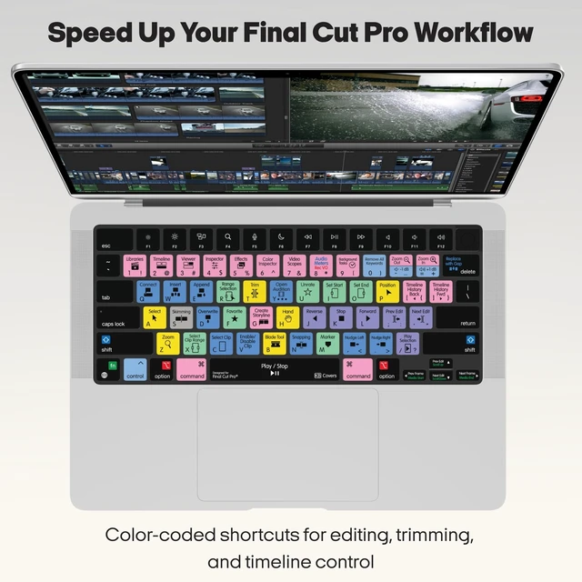 Alt view image 2 of 5 - KB Covers Premium Final Cut Pro Keyboard Cover for MacBook Pro & Air