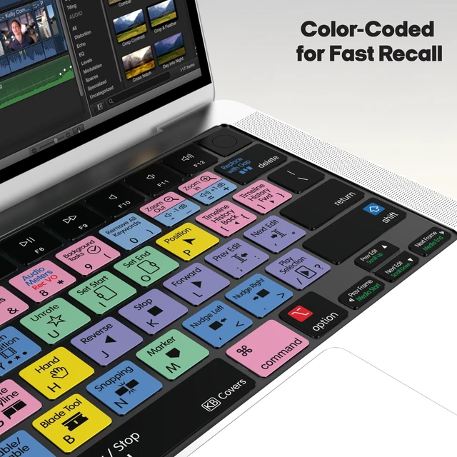 Alt view image 4 of 5 - KB Covers Premium Final Cut Pro Keyboard Cover for MacBook Pro & Air