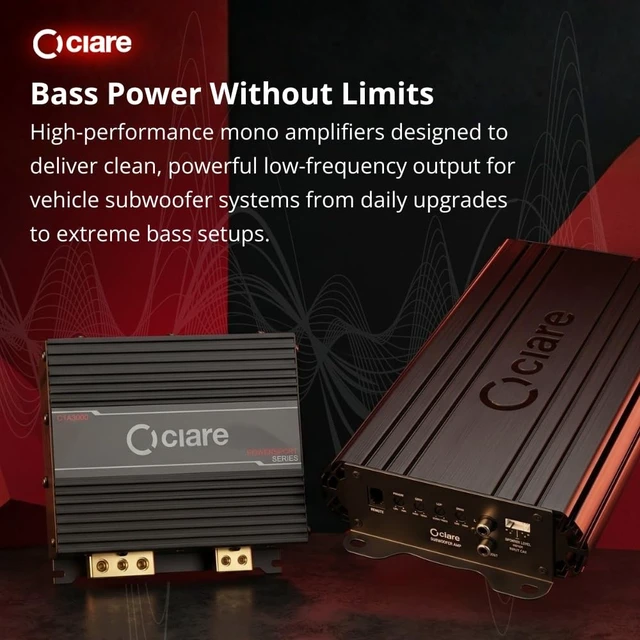 Alt view image 2 of 5 - Ciare C1A3000PS 3000W Monoblock Class D Car Audio Amplifier Powersport Series